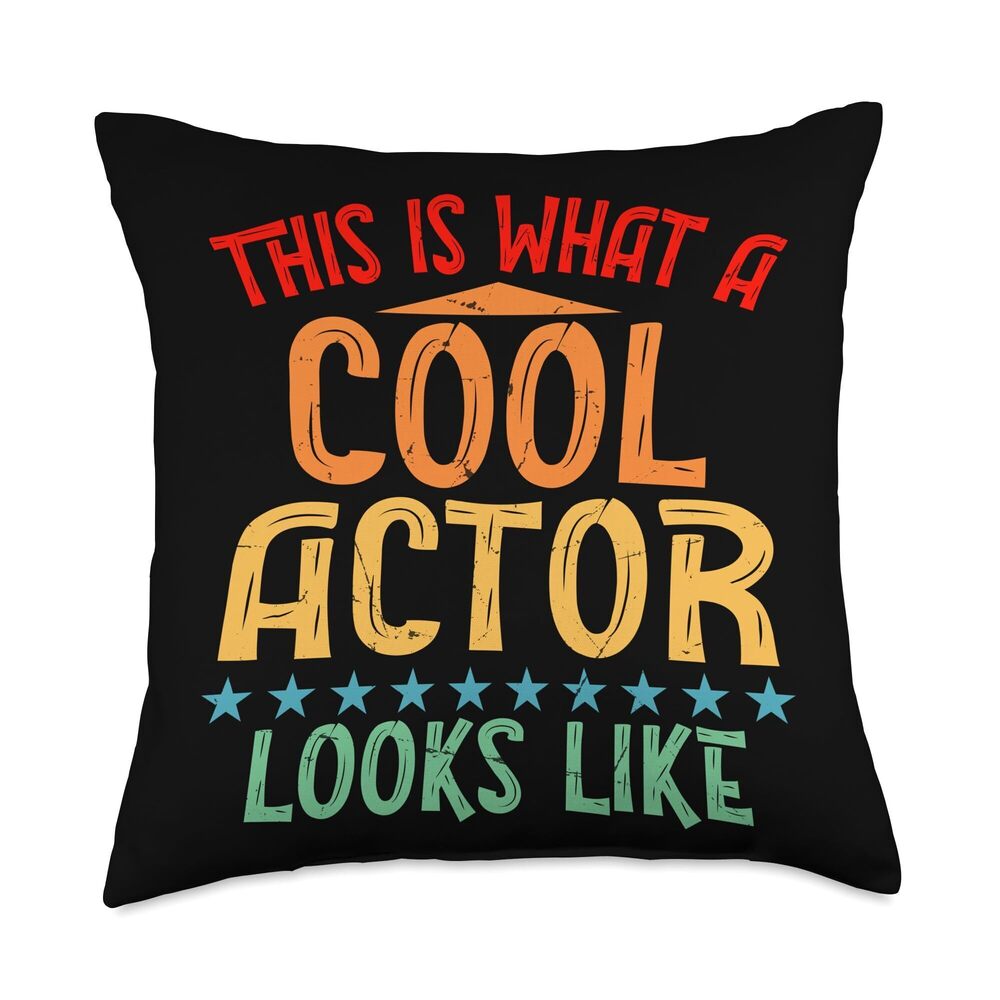 2777 This Is What A Cool Actor Looks Like - Drama Acting Lover Throw Pillow